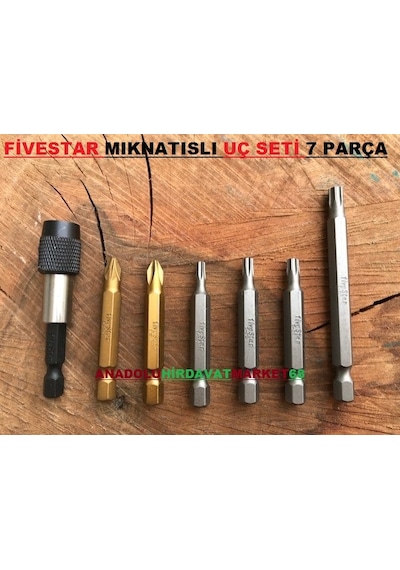 Fivestar Yıldız Uç Seti Tork Uç Seti Mıknatıslı Yıldız Bits Uç 7p Fivestar Yıldız Uç Seti Tork Uç Seti Mıknatıslı Yıldız Bits Uç 7p