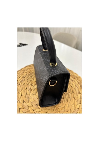 Store Kadın Mini Şık Ve Casual El Ve Omuz Çantası Siyahdesenli