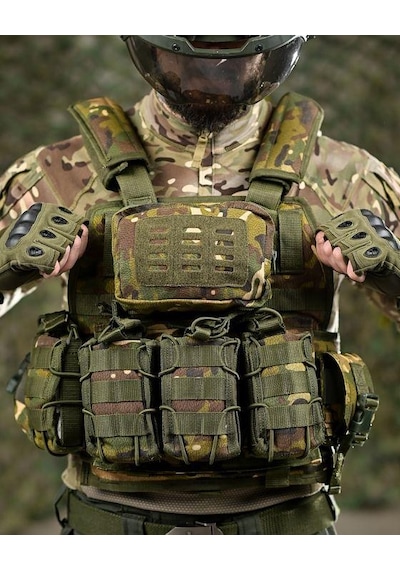 Single Sword Kasırga Tactical Balistik Plaka Takılabilen Açık Cepli Hücum Yeleği Multicam