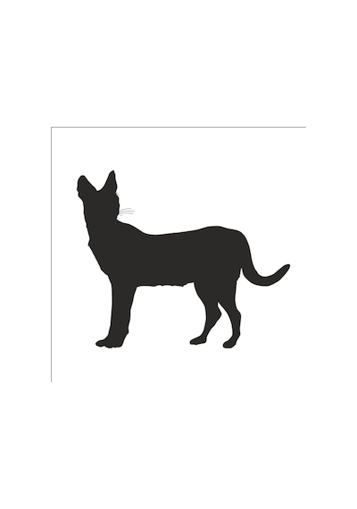 Vaşak Folyo Sticker 50cm Uzunluk Siyah
