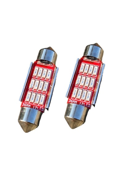 Sofit 12 Led 36mm Kırmızı