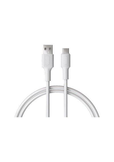 Coral Usb A-c Hızlı Şarj Kablosu Beyaz + Beyaz Uç 120 Cm