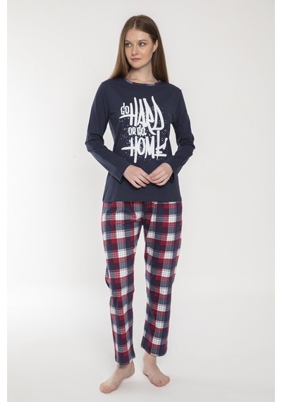 Vishenka Kadın %100 Penye Baskılı Pijama Takımı