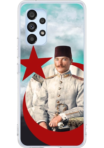 Samsung Galaxy A53 Uyumlu Gençlik Yılları Atatürk Baskılı Silikon Kılıf Renkli