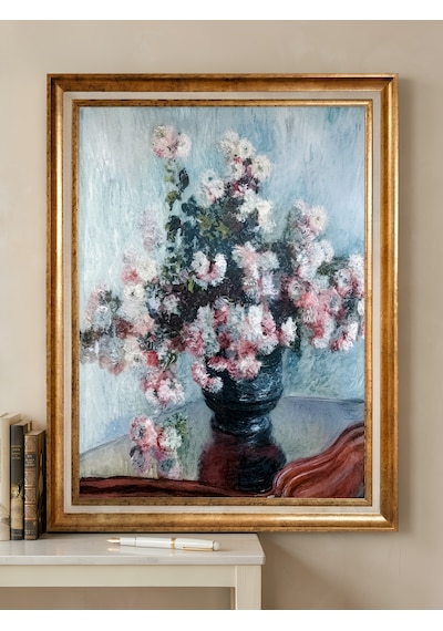 Gold Varaklı Vintage Çerçeveli Büyük Boy Tablo Claude Monet Kasımpatılar Dokulu Yağlı Boya Görünümlü Fine Art Baskı Dekoratif Tablo 50 X 70 Çerçeveli 60 X 80 Gold Varaklı Vintage Çerçeveli Büyük Boy Tablo Claude Monet Kasımpatılar Dokulu Yağlı Boya Görünümlü Fine Art Baskı Dekoratif Tablo 50 X 70 Çerçeveli 60 X 80