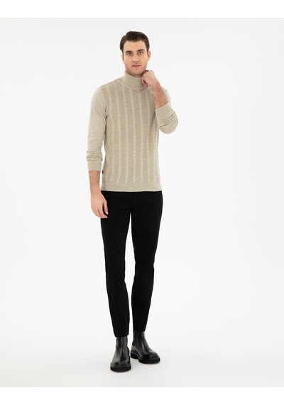Pierre Cardin Erkek Kum Melanj Kazak /triko 50300500-vr123 Kum Melanj