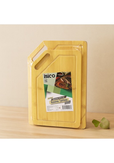 Bambu Kesme Tahtası 2'li Set 18x28 & 22x32 Cm Çok Renkli