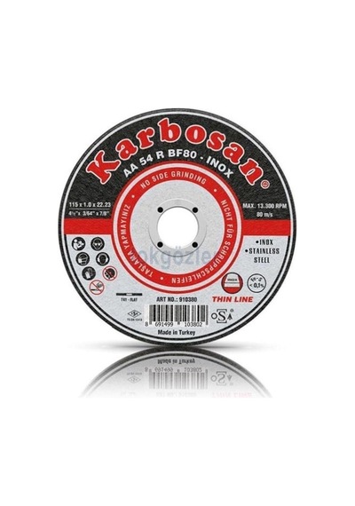 Karbosan 115x1 Inox Paslanmaz 25'li Kesme Taşı