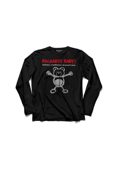 Rockabye Baby Pearl Jam Alıve Logo Uzun Kollu Tişört (512929824)