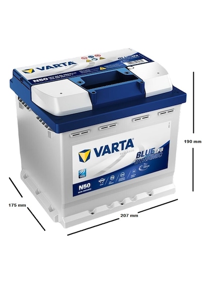 Varta Blue Dynamic N50 Start-stop Efb 12 V 50 Ah 550