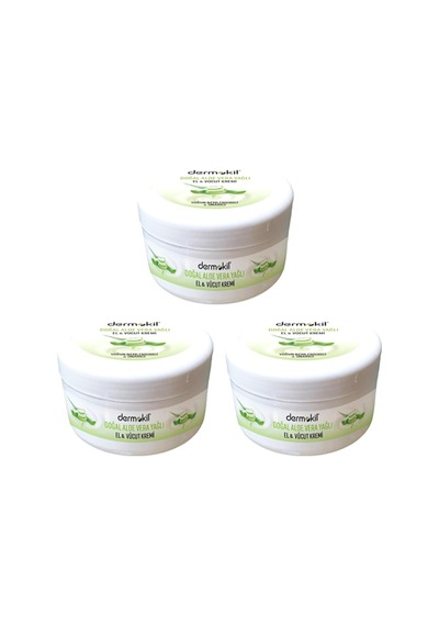 Dermokil Aloe Vera Kavanoz El Kremi 3 x 220 ML