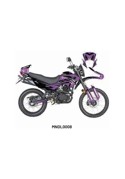 Mondial X-treme "purple Fox" Tasarım Motosiklet Sticker Etiket Modeli