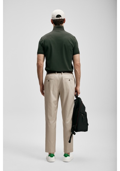 Lufian Brady Smart Erkek Polo T-shirt 111040245 Haki