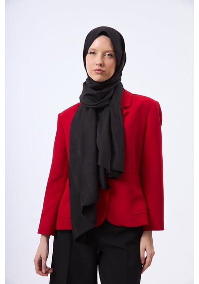 Mirsoy Scarf Zerafet Desen Şal Siyah