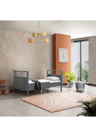 Mdf Beşik Trend Büyüyen Beşik - Pembe 1 Adet Comfort Yatak 90x130 Çok Renkli