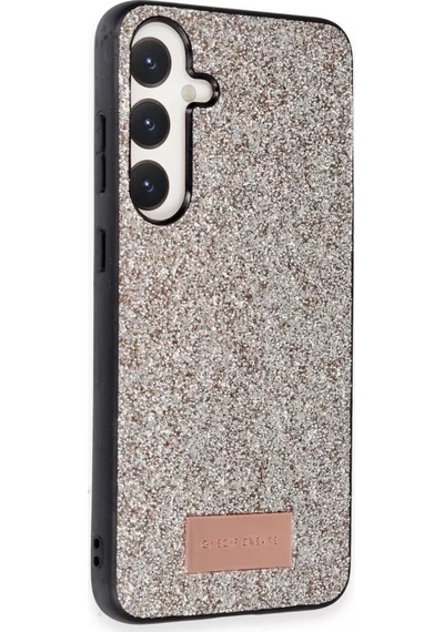Onegif Samsung Galaxy A25 5g Bright Simli Kapak - Gold Altın