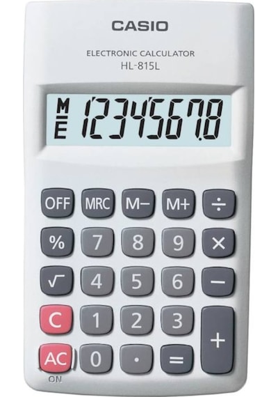 Casio HL-815L-WE 8 Hane Hesap Makinesi