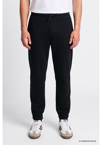 Lee Regular Fit Ribanalı Paça Erkek Eşofman Altı L2520371001 Siyah