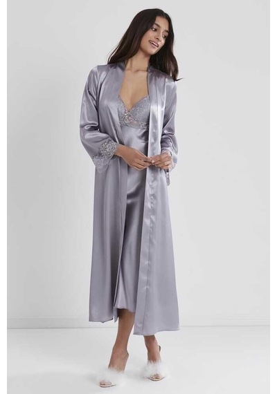 Pierre Cardin Royal Uzun Saten Sabahlık Gecelik Set 4370 001