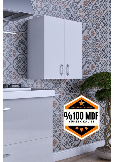 Rafineri Moza Çok Amaçlı Dolap Kapaklı Mutfak Balkon Banyo Mdf Beyaz Rafineri Moza Çok Amaçlı Dolap Kapaklı Mutfak Balkon Banyo Mdf Beyaz