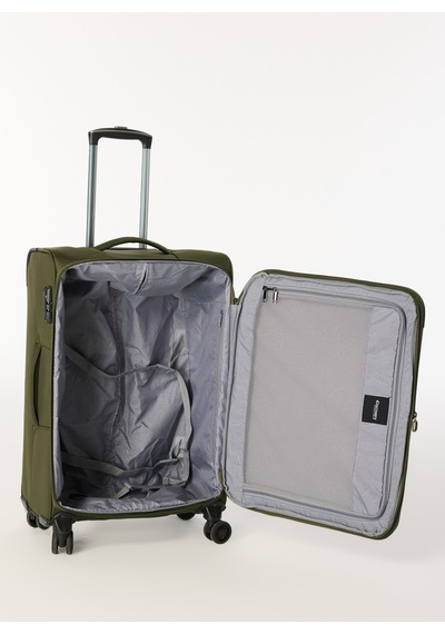 Discovery Expedition Haki Unisex Çekçekli Kumaş Valiz Dsc-630 Orta