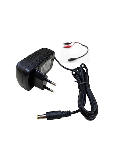 Techcg Akülü Atv Araba Jeep 12 Volt Akü Şarj Cihazı Şarz Aleti Adaptör