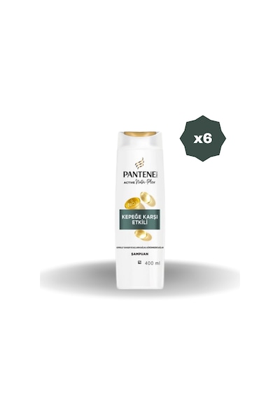 Pantene Kepek Karşıtı Şampuan 400 Ml - 6 Adet