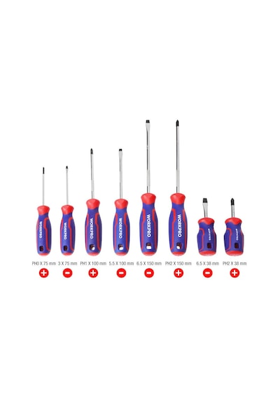 Workpro Wp200505 8 Parça Profesyonel Cr-v Manyetik Tornavida Set