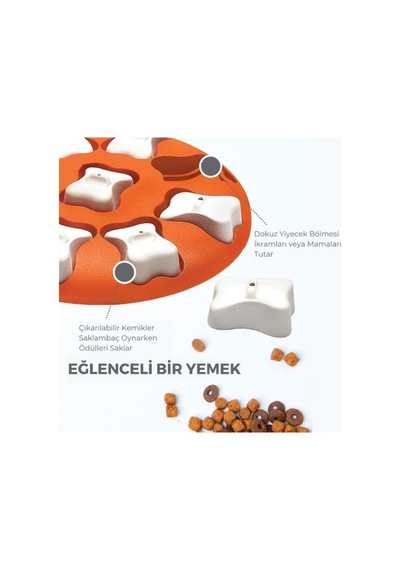 Dog Smart İnteractive Puzzle Köpek Zeka Oyuncağı Ve Mama Kabı