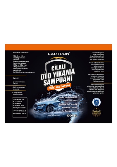 Cartron Cilalı Oto Yıkama Şampuanı 1000ml