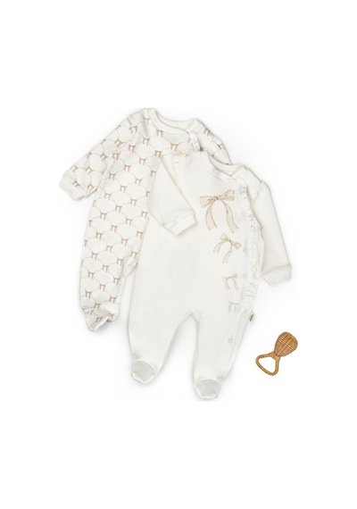 Babycosy Organic Wear Bebek 2li Tulum %100 Organik Pamuk , Bebek - Yenidoğan- Csy8147 Taş