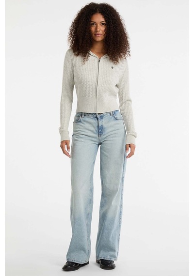 Guess Jeans Jeans Kadın Yün Karışımlı Triko Hırka Çok Renkli