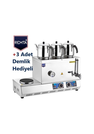 Remta 55 Model 3 Demlikli Elektrikli Çay Kazanı - 33 Lt.+Demlik