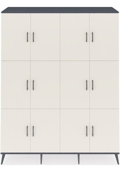 Hyperion Gardrop 10 Raflı 12 Kapaklı 176x44x221 Antrasit-aytaşı/çam Aytaşı/çam Hyperion Gardrop 10 Raflı 12 Kapaklı 176x44x221 Antrasit-aytaşı/çam Aytaşı/çam
