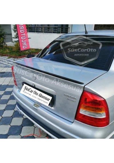 ŞüsCarOto Opel Astra G 1998-2004 Bagaj Üstü Spoiler Bagaj Çıtası Piano Black Parlak Siyah (00)