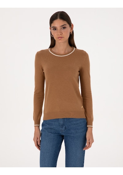 Pierre Cardin Kadın Camel Kazak /triko 50315910-vr015 Camel