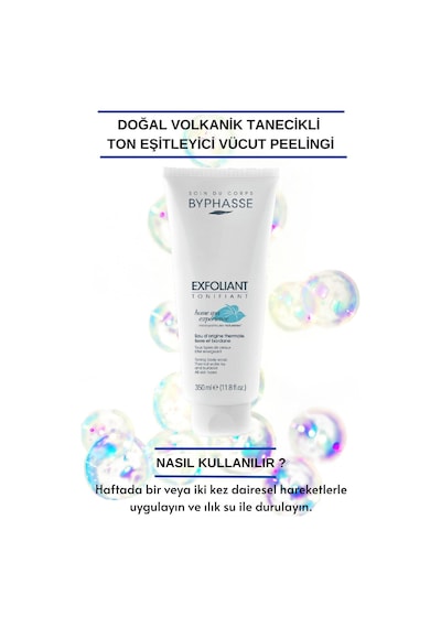 Byphasse Doğal Volkanik Tanecikli Canlandırıcı Vücut Peeling 350 ML