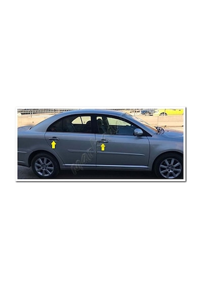 Markadan Toyota Uyumlu Avensis Krom Kapı Kolu 2003-2008 4 Kapı Paslanmaz