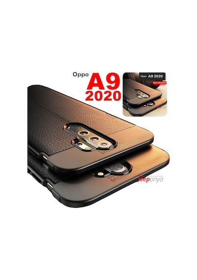 Oppo A9 2020 Deri Desenli Kamera Korumali Kalite Silikon Kilif 419296382
