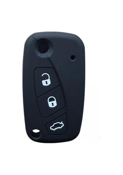 Gma Keys Punto Panda Uno Doblo Ducato Silikon Anahtar Koruma Kılıfı Siyah Renk