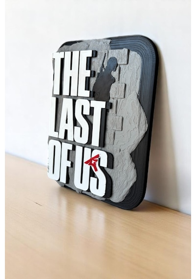 The Last Of Us 3d Duvar Dekoru 17.5 Cm Yüksekliginde Logo Figür Premium Koleksiyon Parça 17.5 Cm