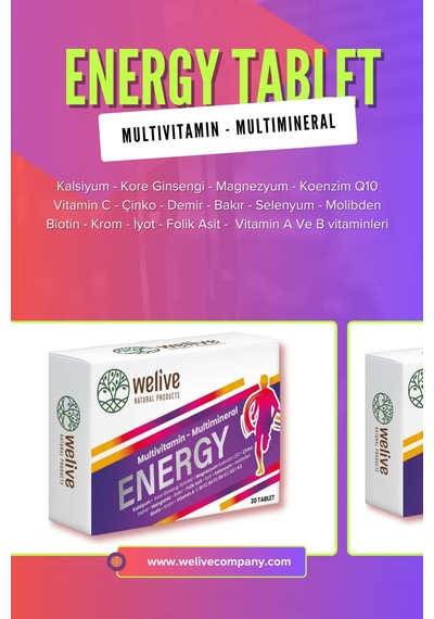 Multivitamin, Multimineral Tablet Energy Tablet