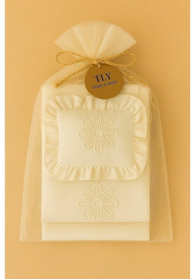 Bebek Nevresim Takımı - 100 x 150 Ekru