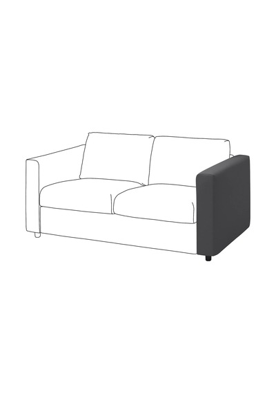Ikea Gri Şık Kanepe - Kanepe Kolçağı