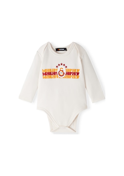 Gsstore Galatasaray Bebek Uzun Kollu 3 Lü Body B252007 Ekru - Sarı