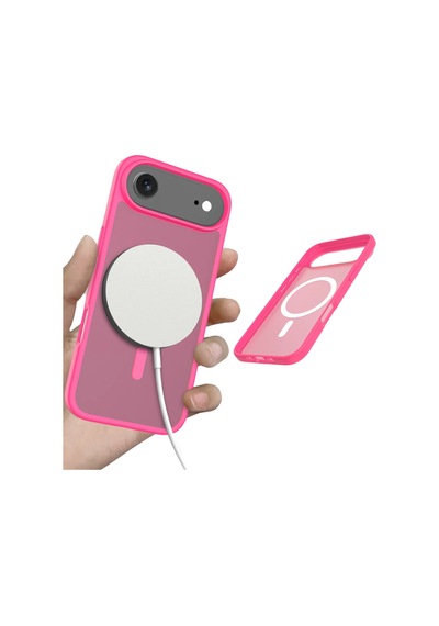 Joko - 814 - Apple İphone 17 Air Jota Magsafe Kapak - Kmrsfres - - Rose