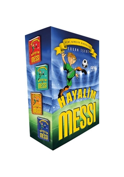 Hayalim Messi Seti - 4 Kitap Kutulu - Erkan İşeri - Pinus Kitap
