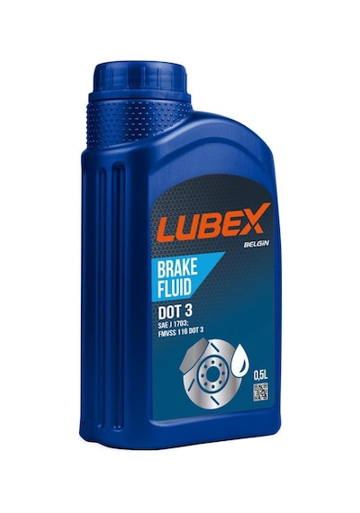 Lubex Brake Fluid Dot 3 Fren Hidrolik Yağı 500 Ml 2 Adet