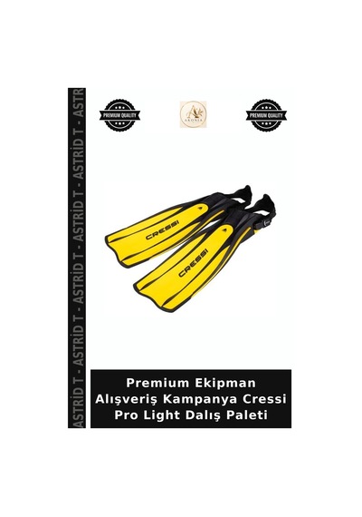 Premium Ekipman Alışveriş Kampanya Cressi Pro Light Dalış Paleti Black