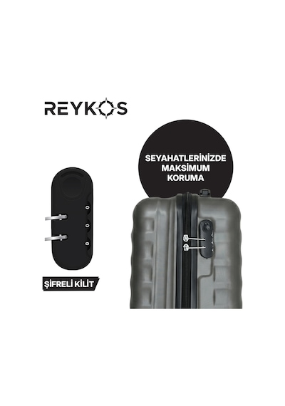 Reykos Rey-Way Gri Kabin Boy Valiz